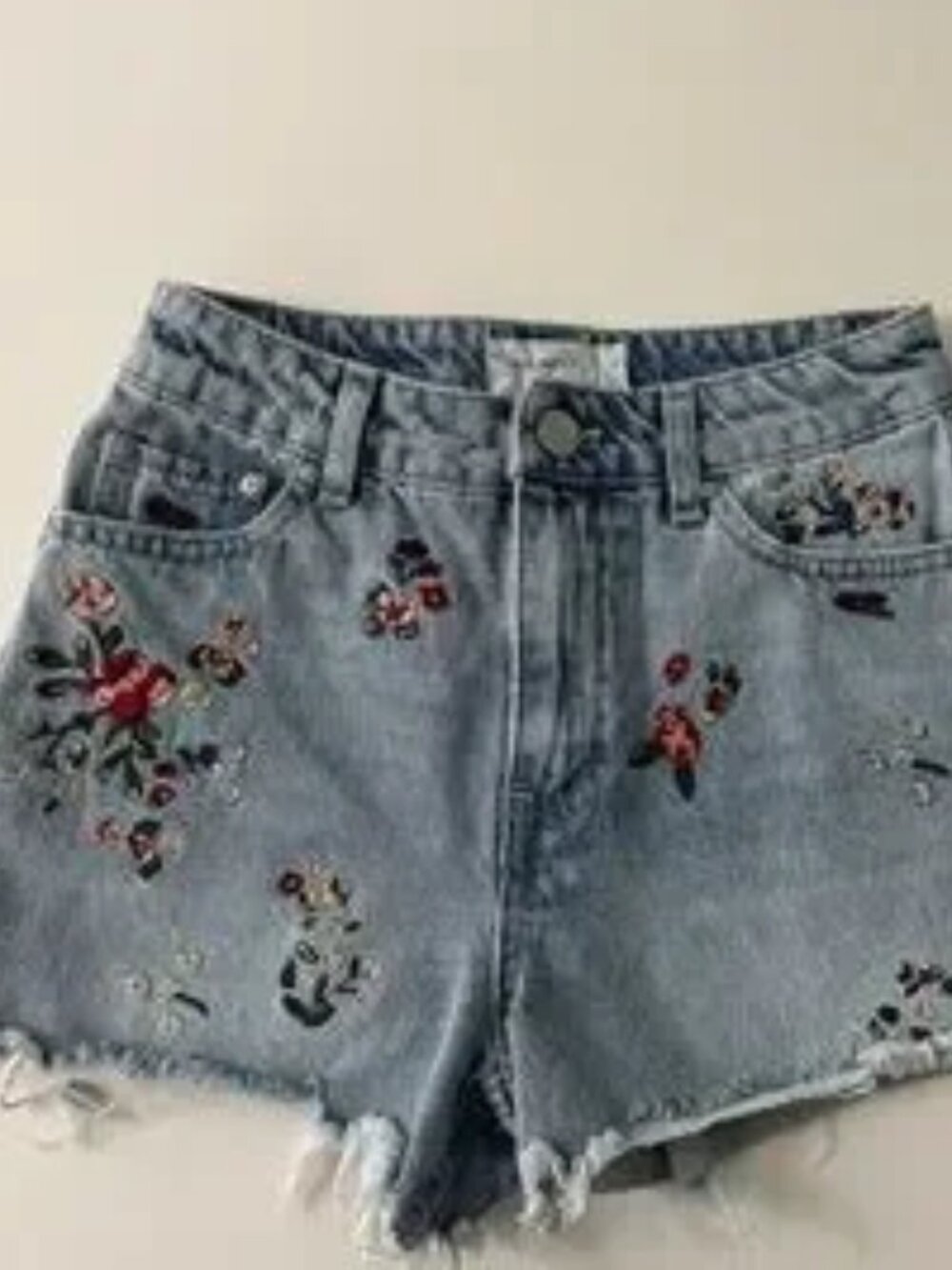 Banjara Embroidered Denim Cutoff Shorts Size 1/24